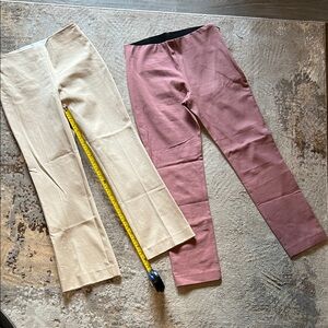 NEW Target Brand “a new day” Tan and Pink Ankle Pants